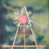 お前は俺のサンシャインレッドカラフル水彩練り粉だ アクリルサイン (ニュートラル)