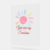 お前は俺のサンシャインレッドカラフル水彩練り粉だ アクリルサイン (傾斜)