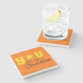 お前は俺のサンシャイン文字 ストーンコースター (横)