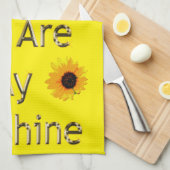 お前は俺のサンシャイン茶タオルだ キッチンタオル (四つ折り)