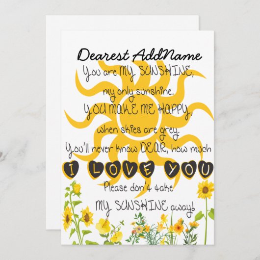 お前は俺のサンシャイン・アッド・ネームだ  シーズンカード (正面/裏面)