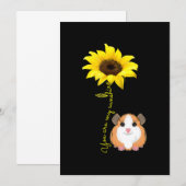 『お前は俺のサンシャイン・ヒマワリモルモット』 サンキューカード (正面/裏面)