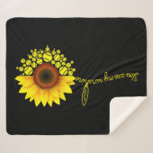 お前は俺のサンシャイン・ヒマワリー・ソフトボール シェルパブランケット (正面(横))