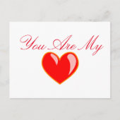 「お前は俺のハートだ」葉書 ポストカード (正面)