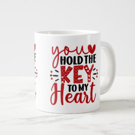「お前は俺のハートに鍵する ジャンボコーヒーマグカップ