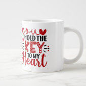 「お前は俺のハートに鍵する ジャンボコーヒーマグカップ (右)