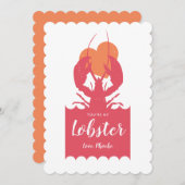 お前は俺のロブスターのバレンタイン 招待状 (正面/裏面)