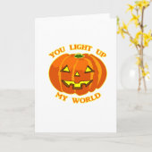 『お前は俺の世界のハロウィーン・カボチャに光を当てる』 カード (黄色い花)