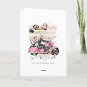 お前は俺の世界を揺るがす |カップルオートバイの昇華 カード (裏面)