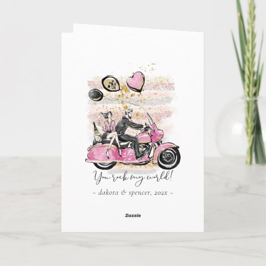 お前は俺の世界を揺るがす |カップルオートバイの昇華 カード (裏面)