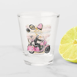お前は俺の世界を揺れ動かす |カップルのオートバイ昇華 ショットグラス