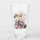 お前は俺の世界を揺れ動かす |カップルのオートバイ昇華 タンブラーグラス (裏面)