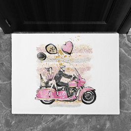 お前は俺の世界を揺れ動かす |カップルのオートバイ昇華 ドアマット