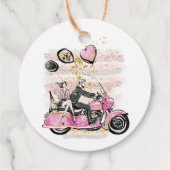 お前は俺の世界を揺れ動かす |カップルのオートバイ昇華 フェイバータグ (裏面)