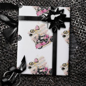 お前は俺の世界を揺れ動かす |カップルのオートバイ昇華 ラッピングペーパー