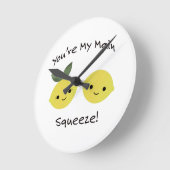 お前は俺の主な絞りレモンだ ラウンド壁時計 (傾斜)