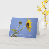 お前は俺の人生の太陽だ… カード (黄色い花)