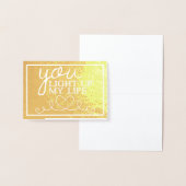 お前は俺の人生を金ゴールド 箔カード (ディスプレー)