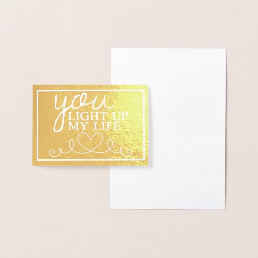 お前は俺の人生を金ゴールド 箔カード (ディスプレー)