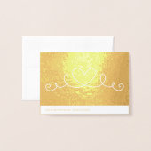 お前は俺の人生を金ゴールド 箔カード (裏面封筒付き)