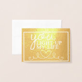 お前は俺の人生を金ゴールド 箔カード (封筒付き正面)