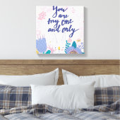 お前は俺の仲間だ キャンバスプリント (インサイチュ (寝室))