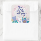 お前は俺の仲間だ スクエアシール (バッグ)