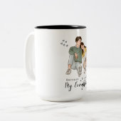 お前は俺の全てだ ツートーンマグカップ (正面左)