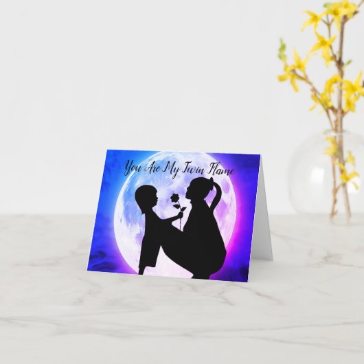 『お前は俺の双子の炎の母と娘のムーン』 カード (黄色い花)