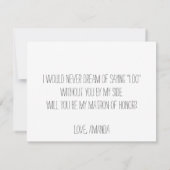 お前は俺の名誉の母になるかブライデスメイド 招待状 (裏面)