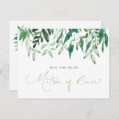 「お前は俺の名誉の母になるか?」 提案カード 案内ポストカード (正面/裏面)