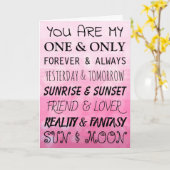 お前は俺の唯一のものだ | ロマンチックなカード カード (黄色い花)