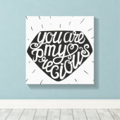 お前は俺の大切だ キャンバスプリント (インサイチュ (ウッドフロア))