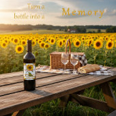 お前は俺の太陽だ俺はお前のヒマワリだ ワインラベル