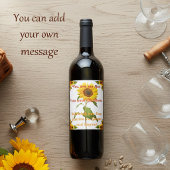 お前は俺の太陽だ俺はお前のヒマワリだ ワインラベル