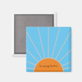 「お前は俺の太陽だ」オレンジ・サンと青い空 マグネット (正面/裏面)