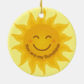 「お前は俺の太陽だ！」 ラブ引用文水彩 セラミックオーナメント (裏面)