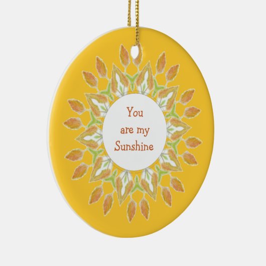 「お前は俺の太陽だ！」 ラブ引用文水彩 セラミックオーナメント (右)