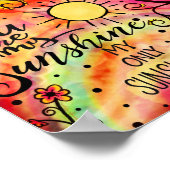 「お前は俺の太陽の光だ感動的」 ポスター (角)