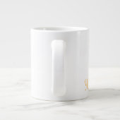 「お前は俺の太陽の光だ」シンプルモダン ジャンボコーヒーマグカップ (裏面)