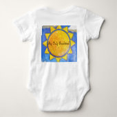 「お前は俺の太陽の光だ…」 ベビーボディスーツ (裏面)