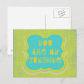 お前は俺の太陽の光だ – 動揺してデザイン ポストカード (正面/裏面)