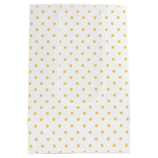 お前は俺の太陽の光の水玉模様が早く元気になる ミディアムペーパーバッグ (裏面)