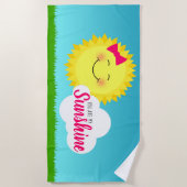 お前は俺の太陽ガーリーだ ビーチタオル (正面)