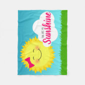 お前は俺の太陽ガーリーだ フリースブランケット (正面)