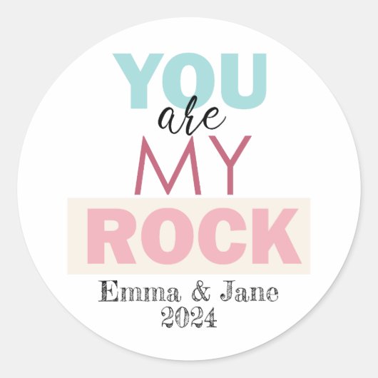 お前は俺の岩だ ラウンドシール (正面)