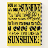 お前は俺の日差しだ ノートブック (裏面)