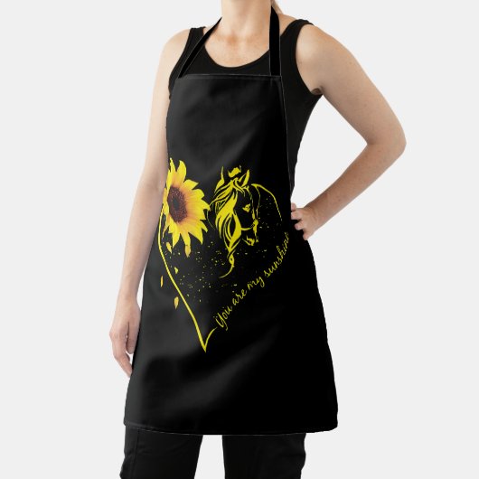 お前は俺の日差しのひまわりと馬だ エプロン (インサイチュ)