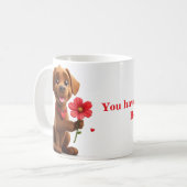 お前は俺の知恵を体と魂で蓄えた コーヒーマグカップ (正面左)