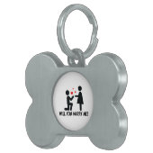 お前は俺の膝の上の男と女と結婚するか ペットネームタグ (正面右)